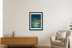 The Other Clearing 2 — 30×42cm, 12×17" Black Frame