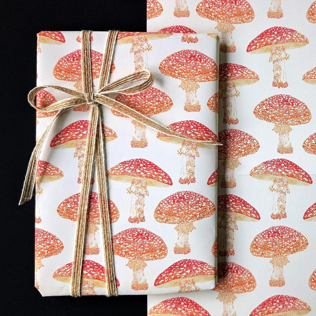 Amanita Mushroom Recyclable Wrapping Paper
